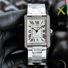 Cartier diamond square ladies watch(25 styles)-2052