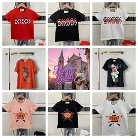 GUCCI Fashionable short-sleeved T-shirt tops with various prints-2003