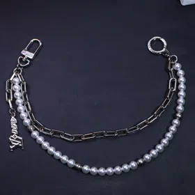 Louis Vuitton LV Pearl Metal Bar Bag Waist Chain Pendant-3857  