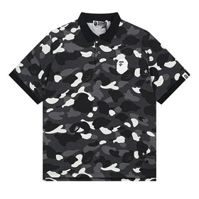 BAPE embroidered camouflage pattern short-sleeved polo shirt T-shirt (6 styles)-2795